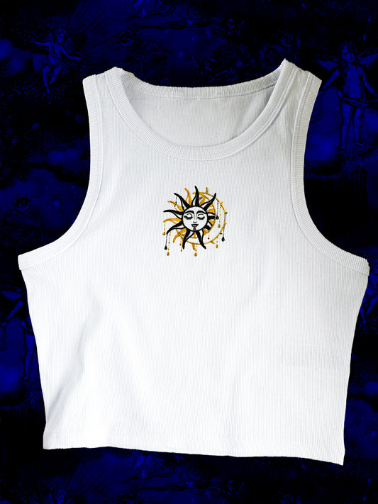 Sun & Moon Ribbed Vest Top
